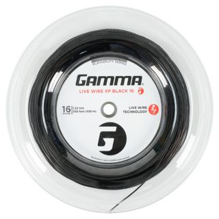 Gamma Live Wire XP Black 16G Tennis String Reel
