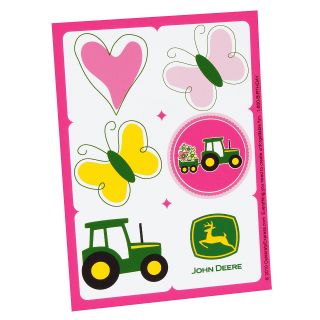 John Deere Pink Sticker Sheets