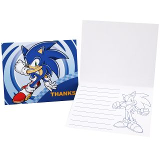 Sonic the Hedgehog Thank You Notes