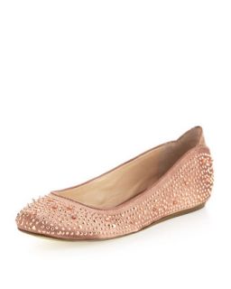 Jolie Studded Ballet Flat, Dusty Rose