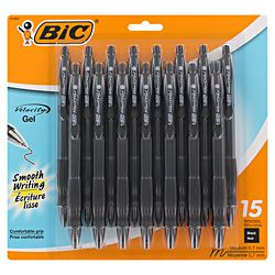 Bic Velocity Gel Retractable Rollerball Pens (pack Of 15)