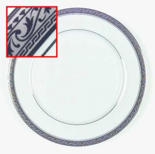 Noritake Crestwood Platinum Dinner Plate, Fine China Dinnerware   Platinum Band,