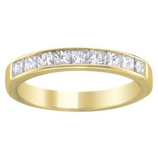 1/4 CT.T.W. Diamond Band Ring in 14K Yellow Gold   Size 6.5