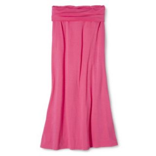 Mossimo Supply Co. Juniors Foldover Maxi Skirt   Blazing Coral S(3 5)