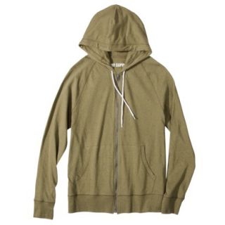 Mossimo Supply Co. Mens Long Sleeve Speckled Hoodie   Olive Green L