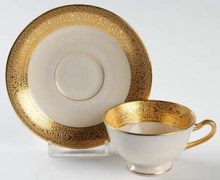 Lenox China Westchester Footed Demitasse Cup & Saucer Set, Fine China Dinnerware