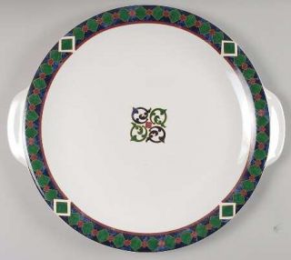 Pfaltzgraff Amalfi Classic 15 Statement Platter, Fine China Dinnerware   Navy,B
