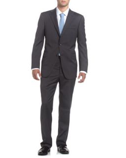 Milburn Striped Suit, Gray