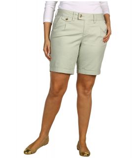 Jag Jeans Plus Size Plus Size Millie Relaxed Fit Short Fine Line Twill Womens Shorts (Olive)