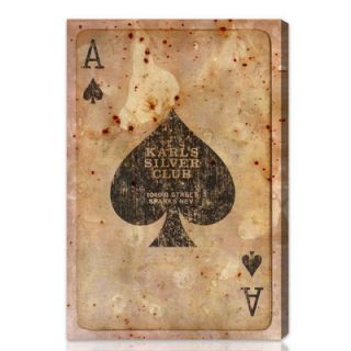 Oliver Gal Ace of Spades Graphic Art on Canvas 10151 Size: 10 x 15