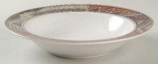 Christopher Stuart Montezuma Rim Soup Bowl, Fine China Dinnerware   Stoneware,Br