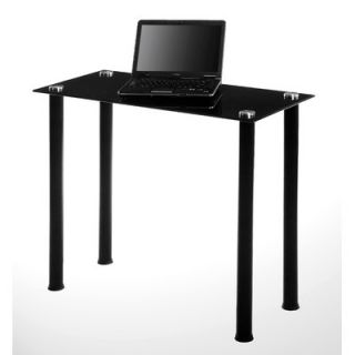 RTA Home And Office CT Computer/Laptop Desk Utility Desk CT 015 Glass: Black