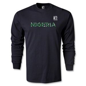Euro 2012   FIFA Confederations Cup 2013 Nigeria LS T Shirt (Black)