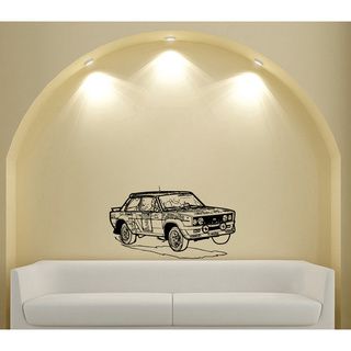 Volvo Bmw Rally Racing Design Vinyl Wall Art Decal (Glossy blackEasy to apply and remove, instructions includedDimensions: 25 inches wide x 35 inches long )
