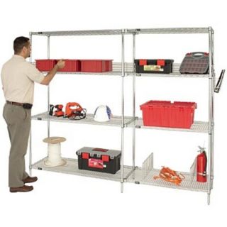 Quantum Additional Shelf for Wire Shelving System   72 Inch W x 36 Inch D,