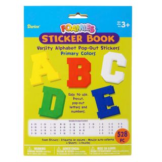 Foam Varsity Alphabet Sticker Book