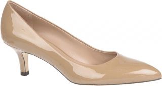 Womens Franco Sarto Rema   Deep Taupe Patent Mid Heel Shoes