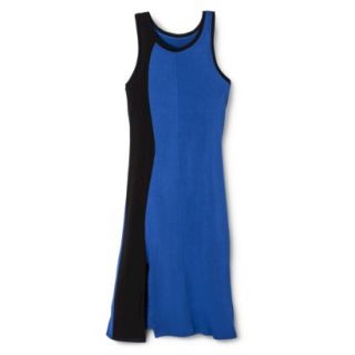 Mossimo Womens Colorblock Midi Dress   Blue/Black XS