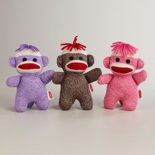 Knit Baby Sock Monkeys, Set of 3   World Market
